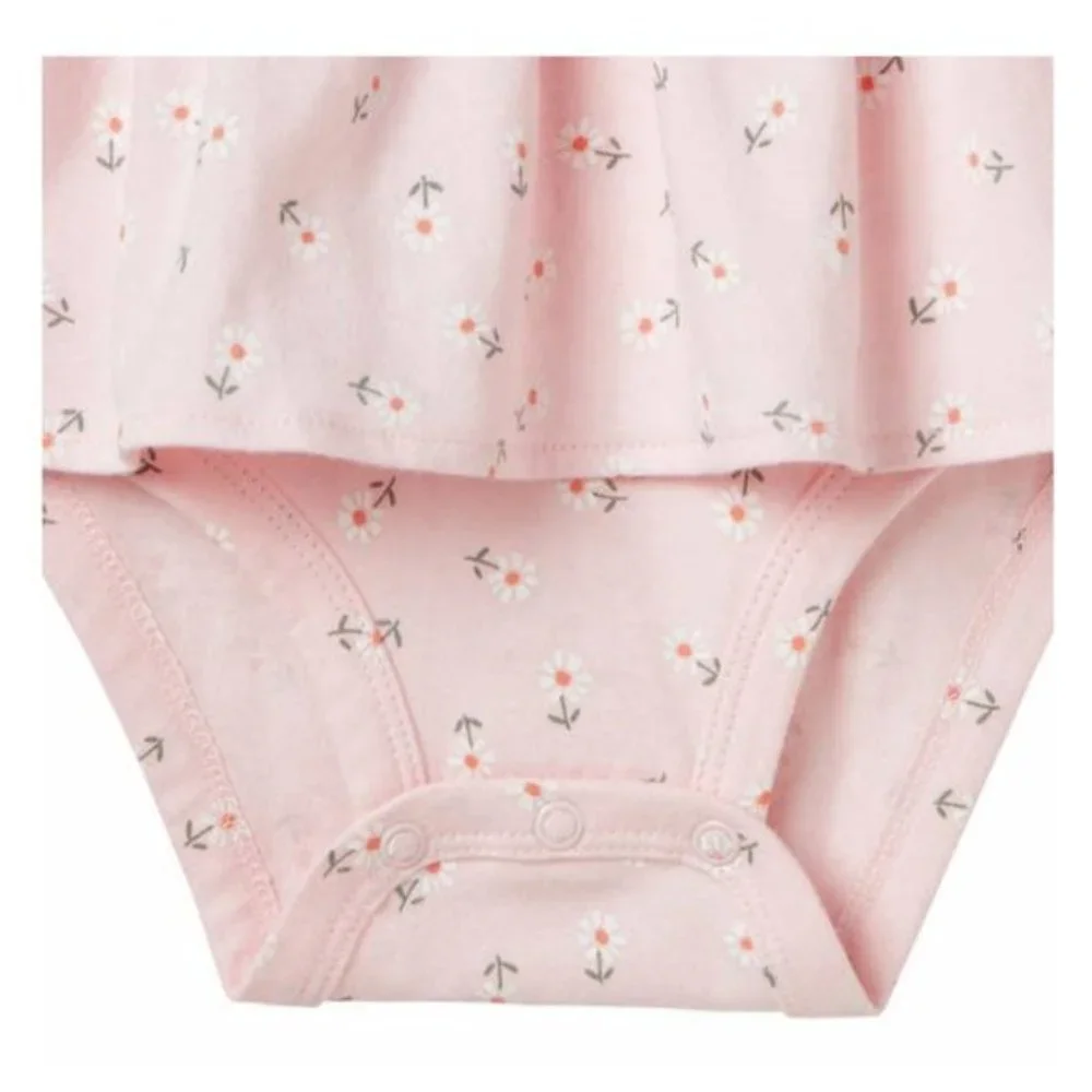 New Carter's Kids Girls 4 Piece Set - Happy Pink Sparkle Print - 6 Months